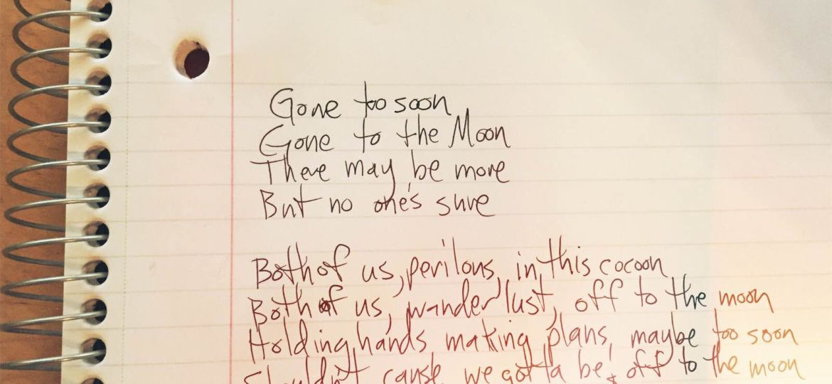 Lyrics for "off to the moon"