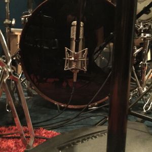Kick drum micing before the tunnel goes down